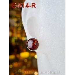 Amber earrings, Earrings, Silver-925-E-514-R