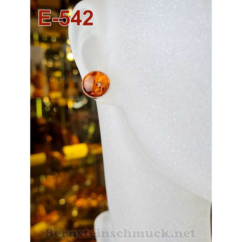 Amber earrings, Earrings, Silver-925-E-542