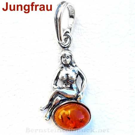 Bernstein Anhänger Silber 925| Anhänger Bernstein Gelb