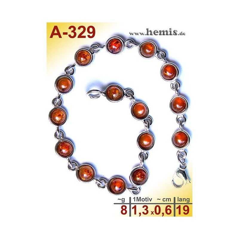 A-329 Bracelet, Amber jewellery, Sterling silver, 925