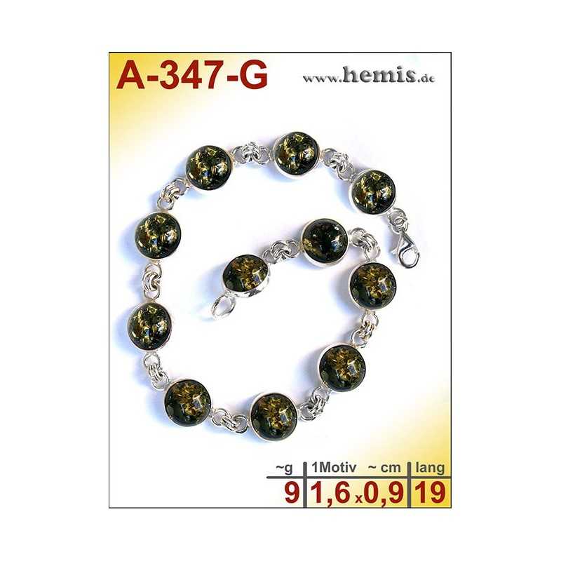 A-347-G Amber Bracelet, Amber jewelry, silver-925 A-347-G Amber Bracelet, Amber jewelry, silver-925