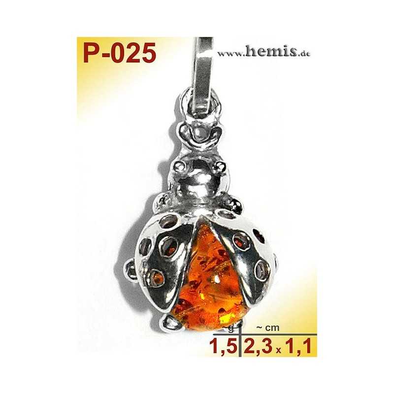 P-025 Bernstein-Anhänger, Bernsteinschmuck, Silber-925 P-025 Bernstein-Anhänger, Bernsteinschmuck, Silber-925