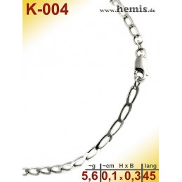 K-004 Kette, Sterling Silber-925, S, Figaro