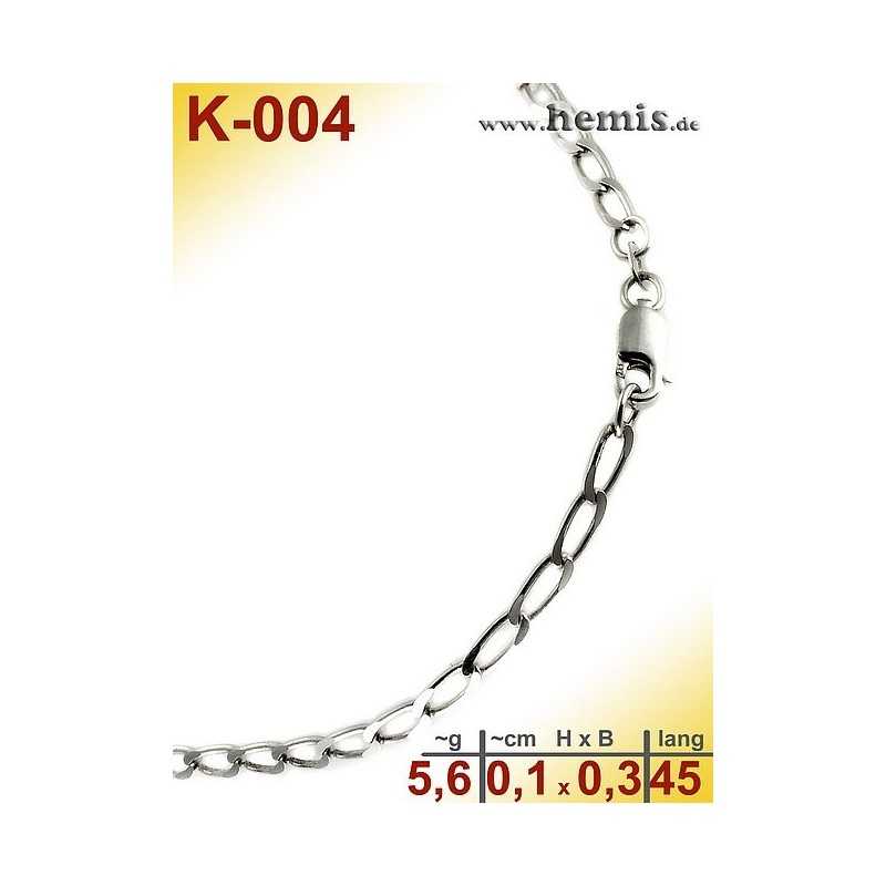 K-004 Chain, sterling silver -925, S, Figaro