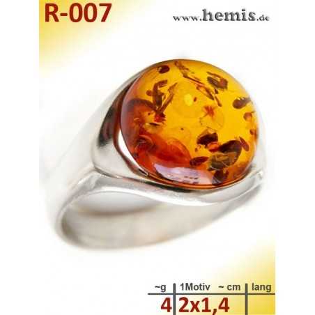 Echtschmuck-Ringe Aus Edelstein Und Sterlingsilber Bernstein